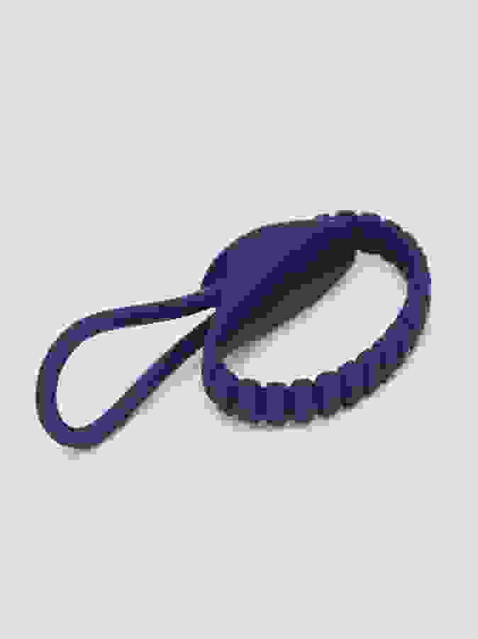 Lovehoney Super Looper Adjustable Silicone Cock Ring, Blue, hi-res